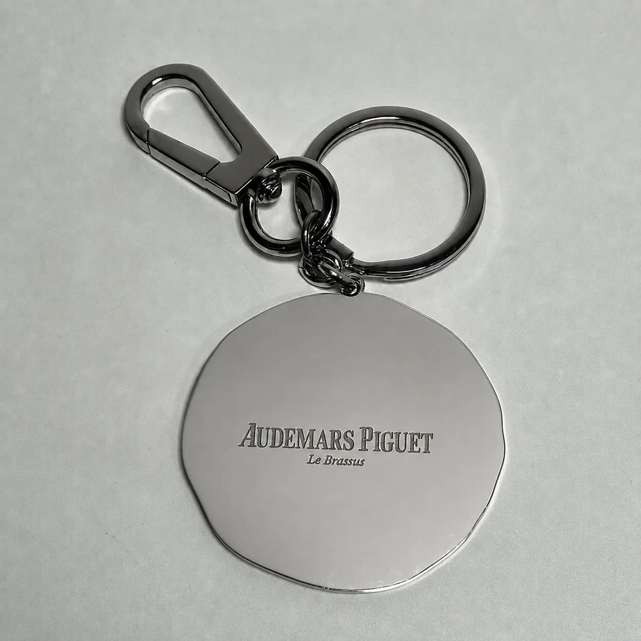 Audemars Piguet Royal Oak Stainless Steel Navy Blue Keyring